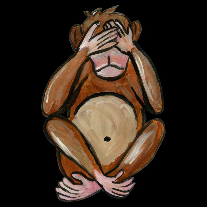 singe aveugle - blind monkey - blinder affe cieca