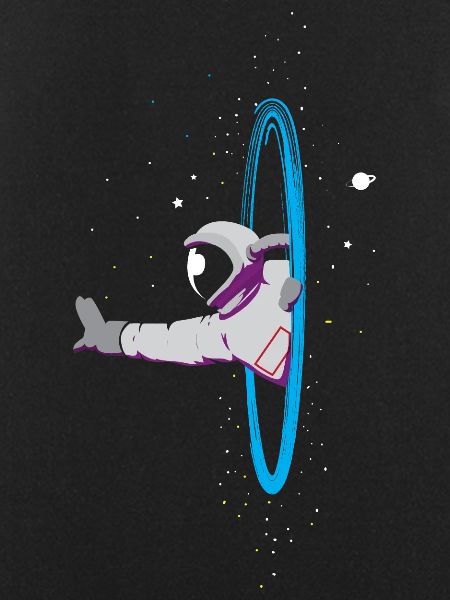Wormhole astronaut