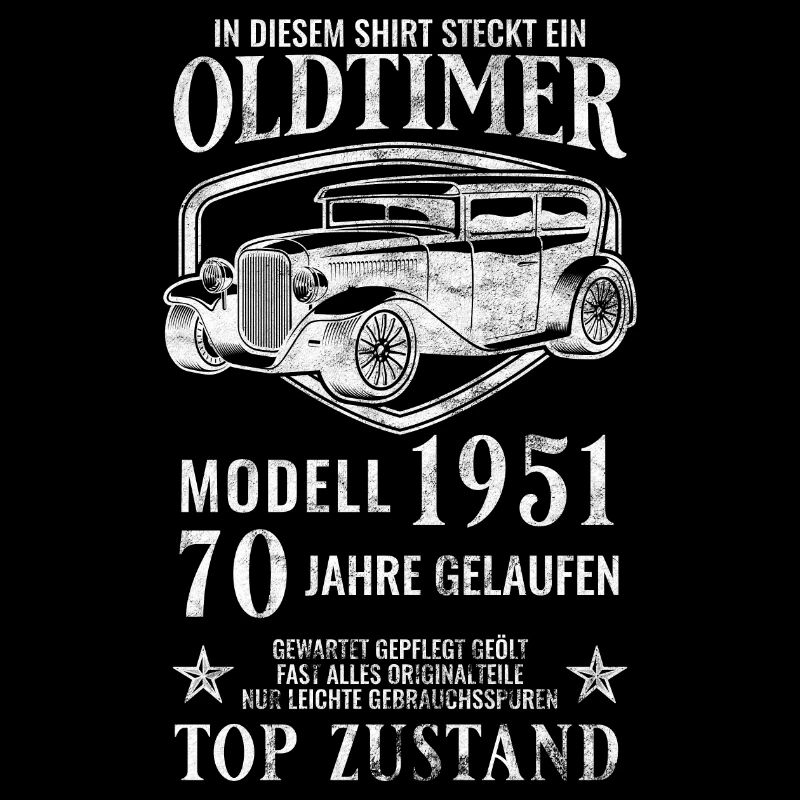 Vintage Oldtimer 1951 70. Geburtstag Geschenk