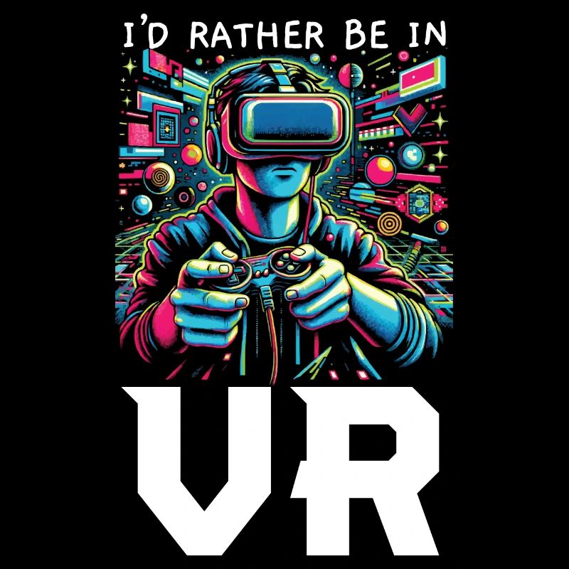 vr gamer vr gaming video game player nerd