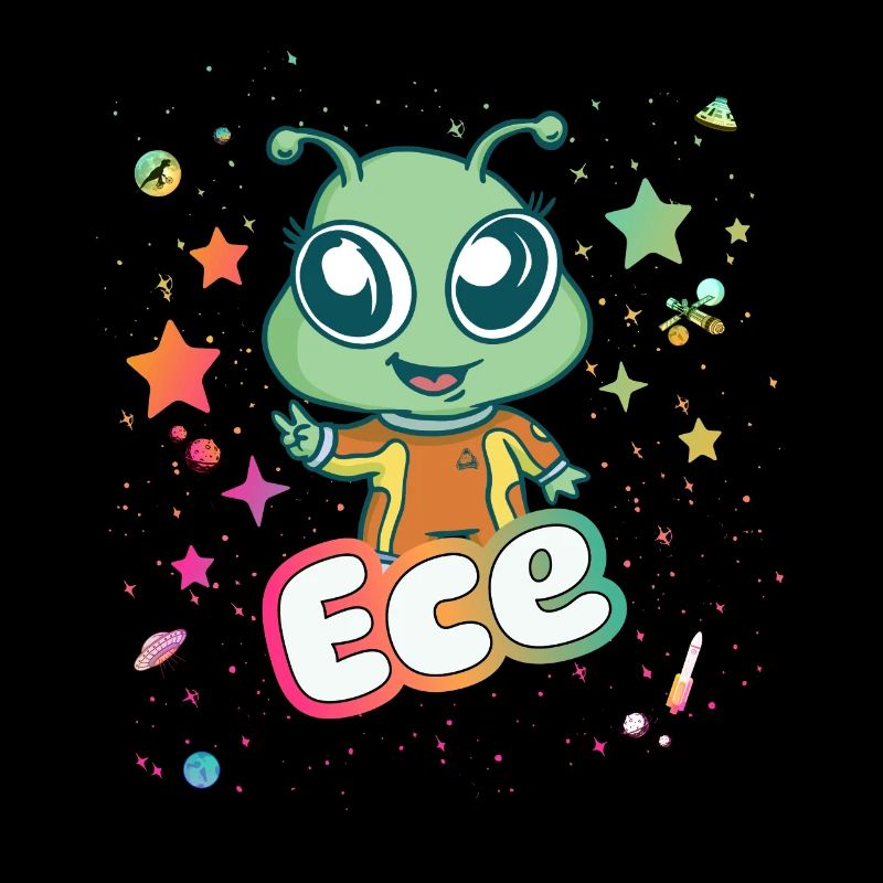 ECE - Schöner Mädchen Name mit süßem Alien