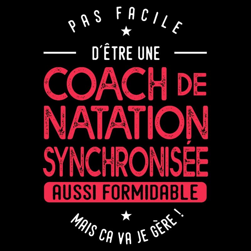coach Natation synchronisée formidable cadeau