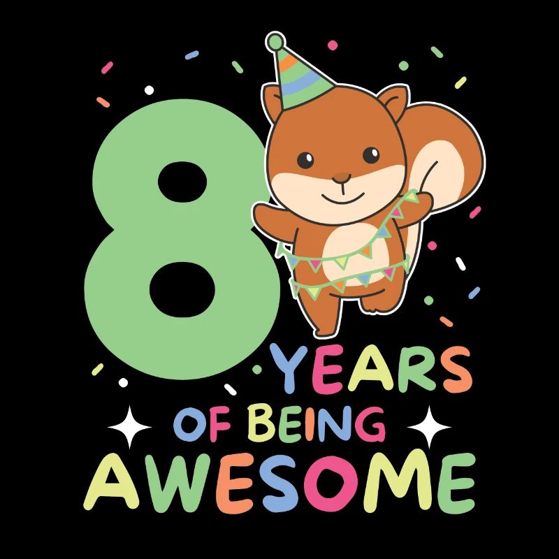 Squirrel for 8th birthday children eight years