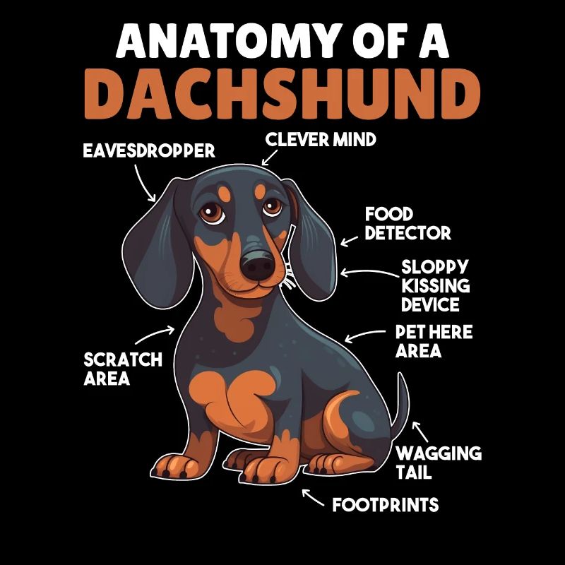 Explication du chien Anatomie d’un teckel