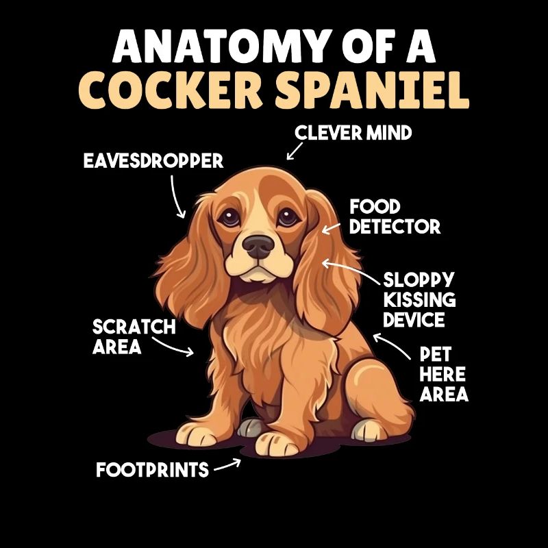 Explication du chien Anatomie d’un cocker