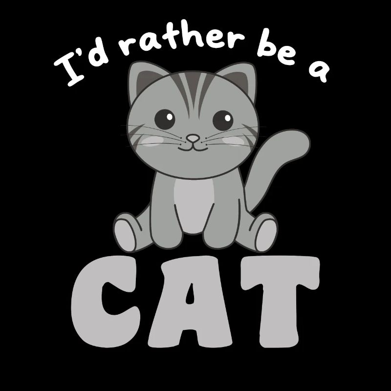 Je préfère être un chat - chat mignon
