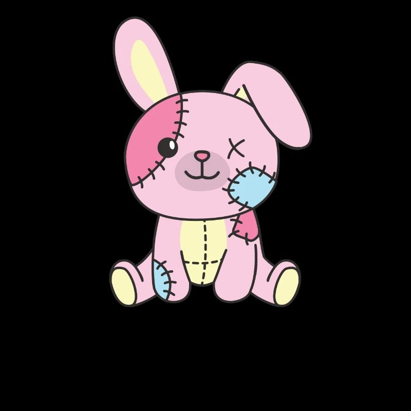 Kawaii Gothic Bunny Pastel Colors Gothic Goth Bunny
