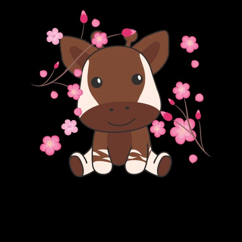 Okapi cute animals for kids kawaii