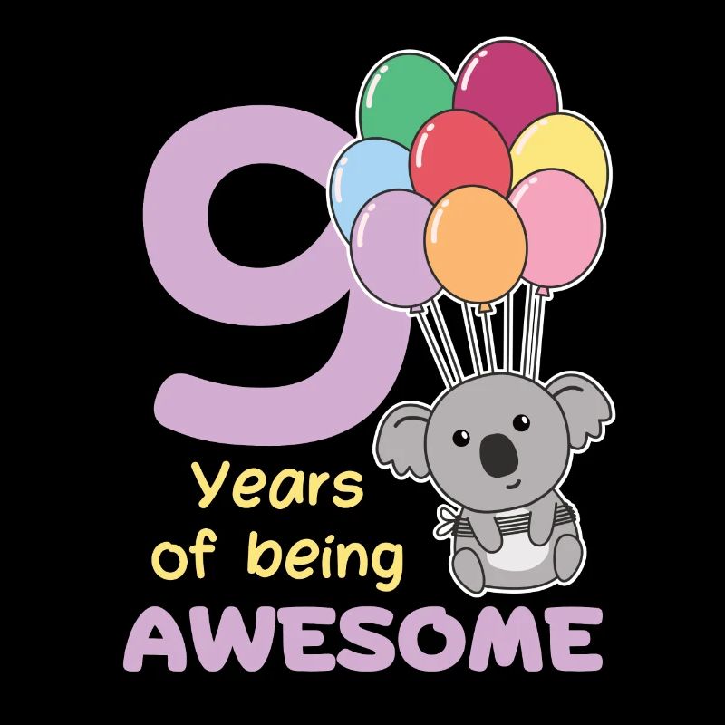 Koala pour les enfants de 9 ans de neuf ans