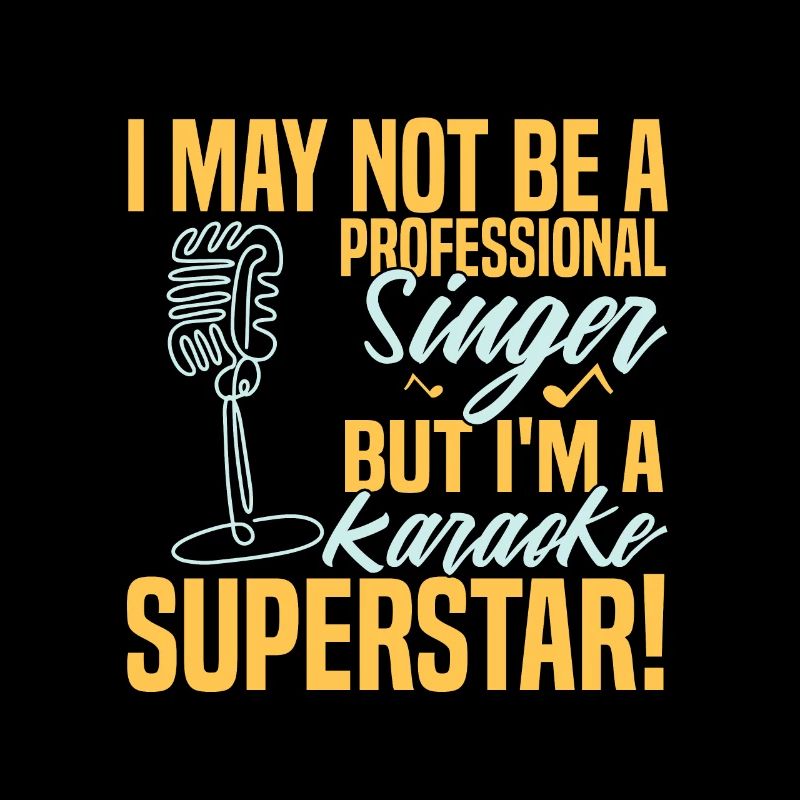 Karaoke Sänger Spruch Retro Karaoke Superstar
