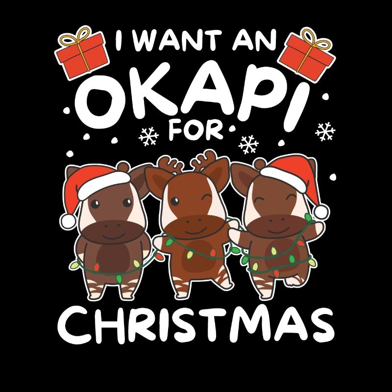Ich will ein Okapi zu Weihnachten süße Okapis