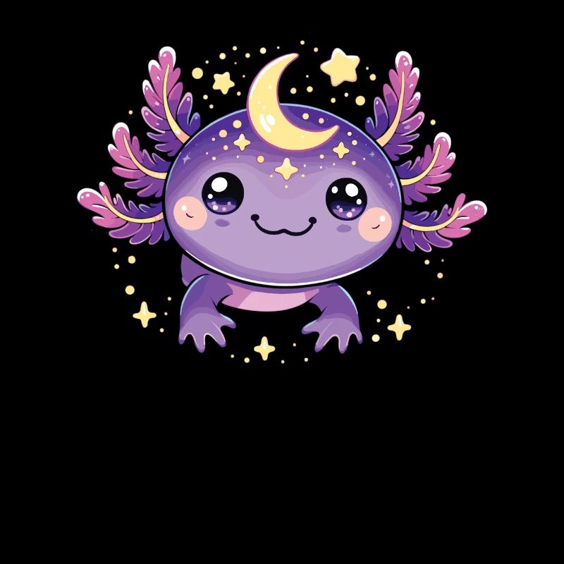 Magical Moon Star Purple Axolotl