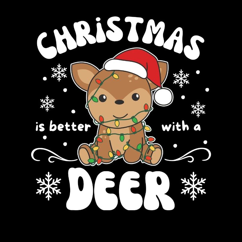 Weihnachten ist besser mit einem Reh