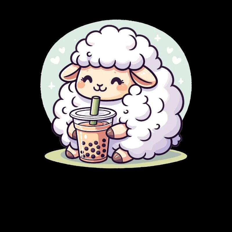 Kawaii Sheep Bubble Tea Boba Sheep