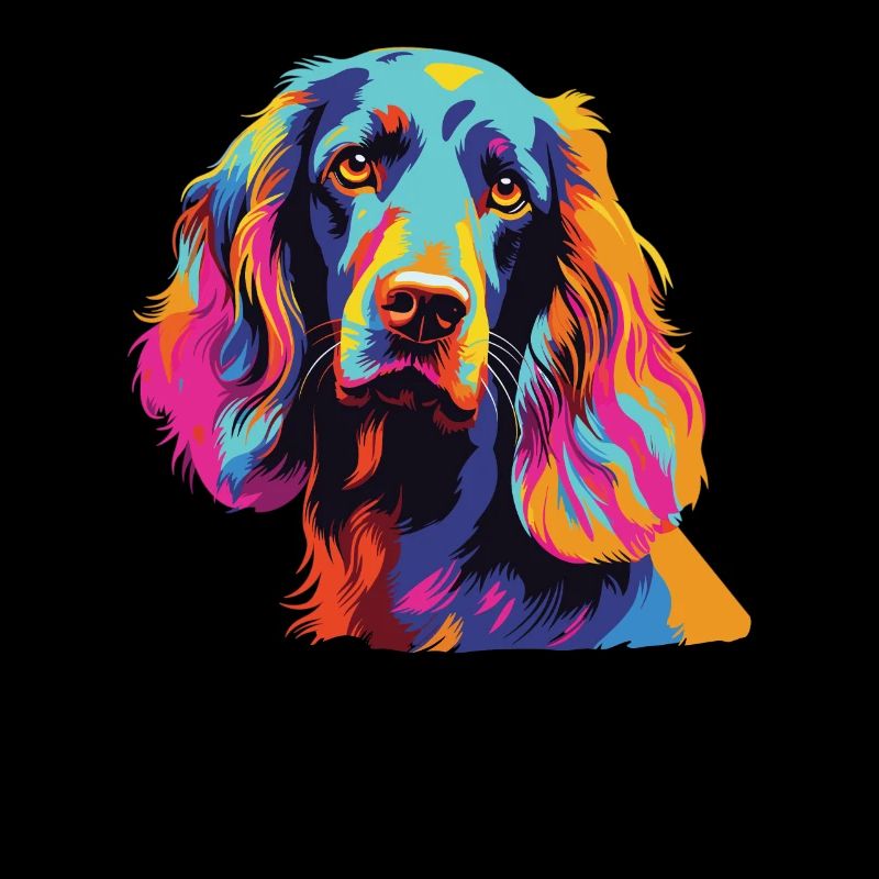 Aquarelle coloré Field Spaniel