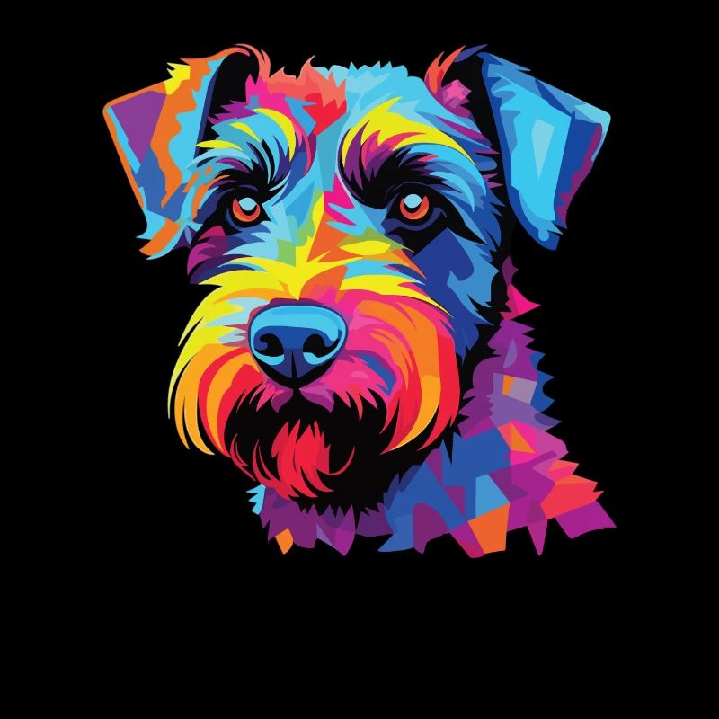 Aquarelle coloré Czech Terrier
