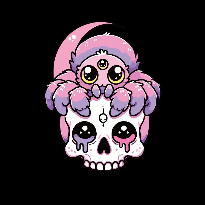 Kawaii Gothique Tarentule Couleurs Pastel Gothique Goth