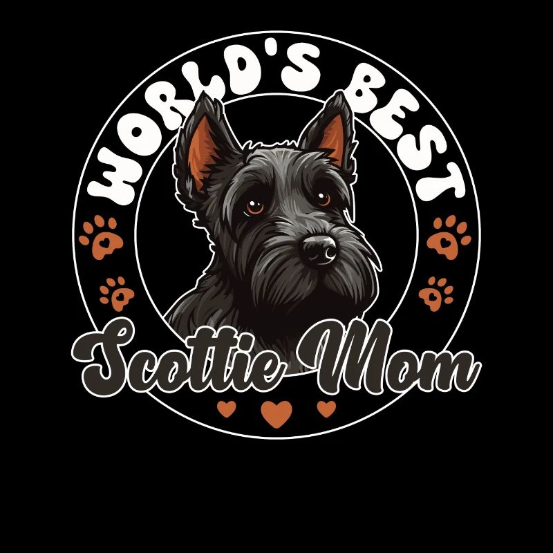 Scottish Terrier Groovy Scottie Mom