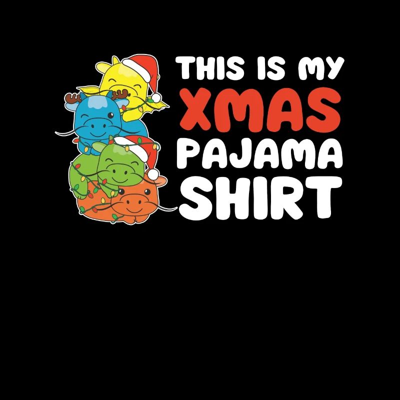Pyjama de Noël Dragon Arbre de Noël