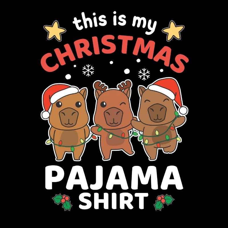 Capybara Weihnachts Schlafanzug