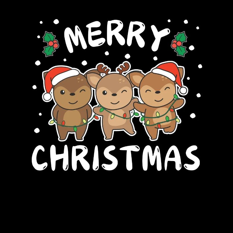 Joyeux Noël Cerf Doux Cerf de Noël