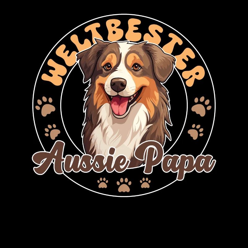 Australian Shepherd Blue Merle Groovy Aussie Dad