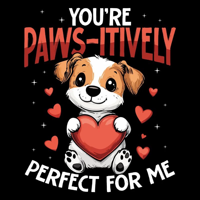 Tu es parfait pour moi chien mignon