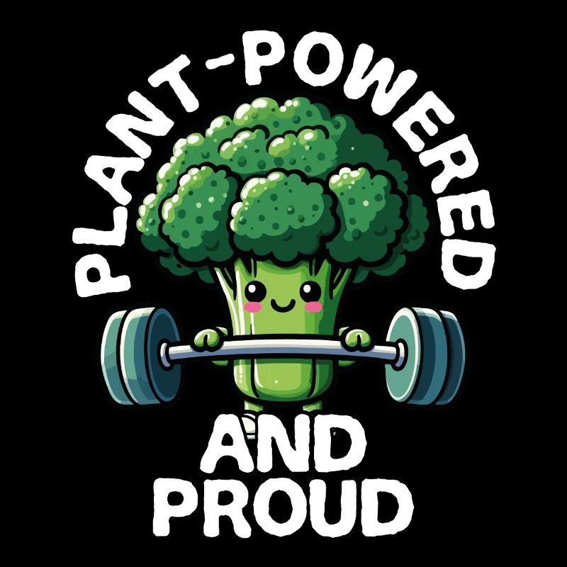 Vegetable and proud broccoli while lifting