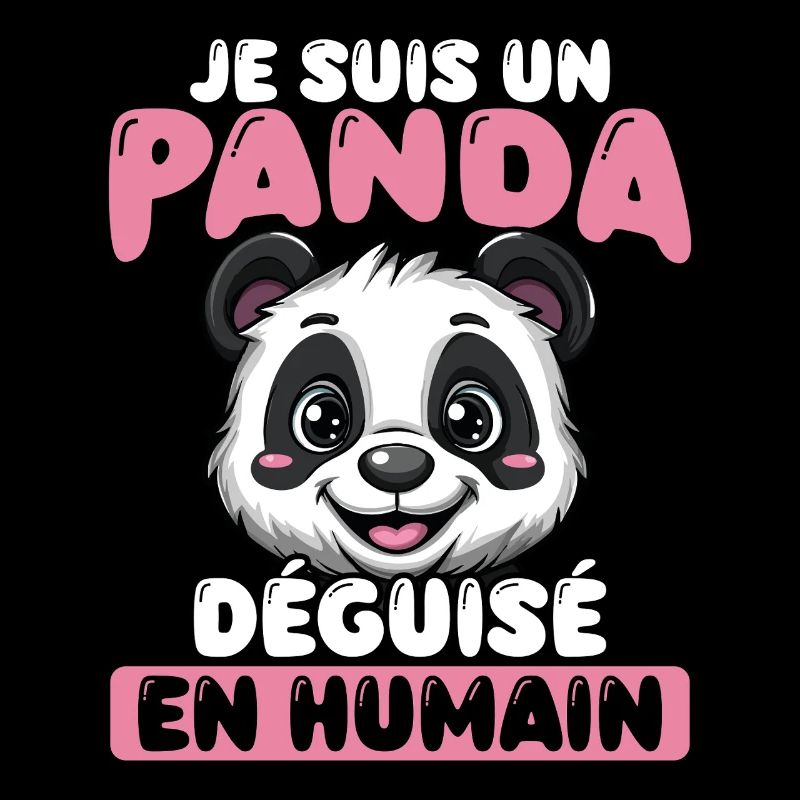 I'm a panda dressed as a human