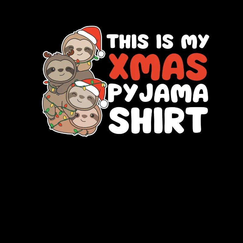 Sloth Christmas Tree Christmas Pajamas