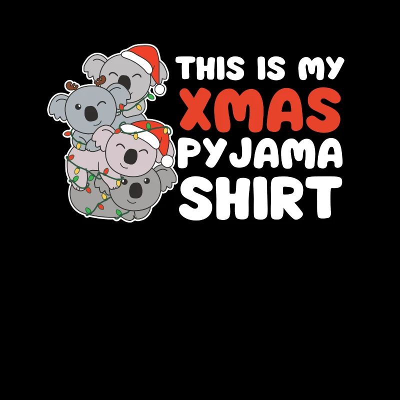 Koala Christmas Tree Christmas Pajamas