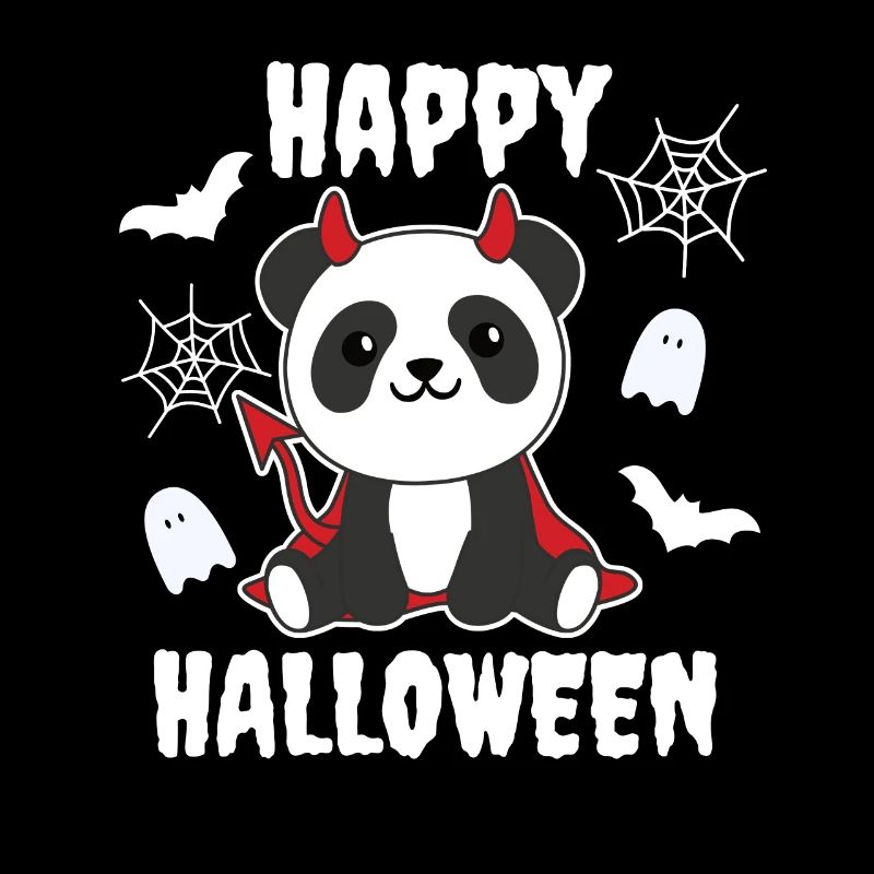 Panda Joyeux Halloween Mignon Devil Enfants Costume