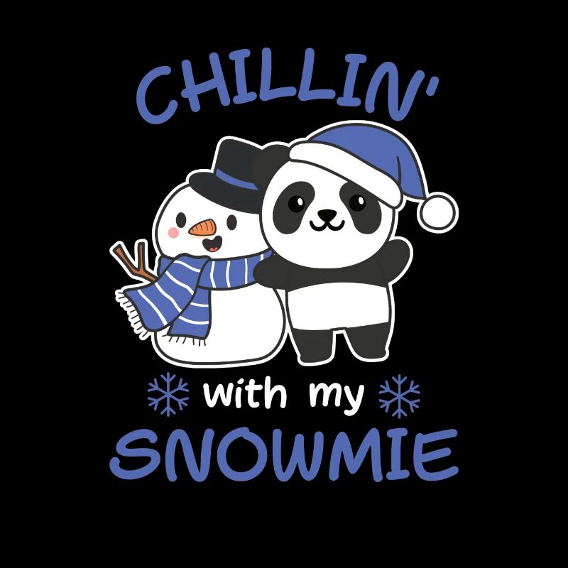 Panda Chillin with my snowmie schneemann