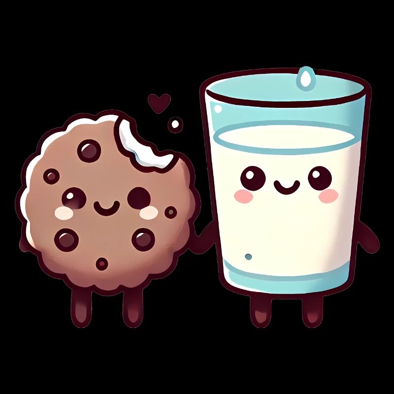 Milchkeks Beste Freunde Illustration