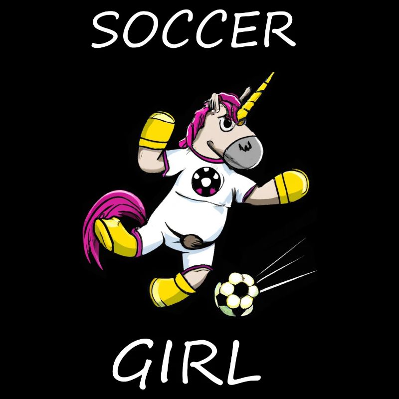 Fußball Einhorn Mädchen Spruch