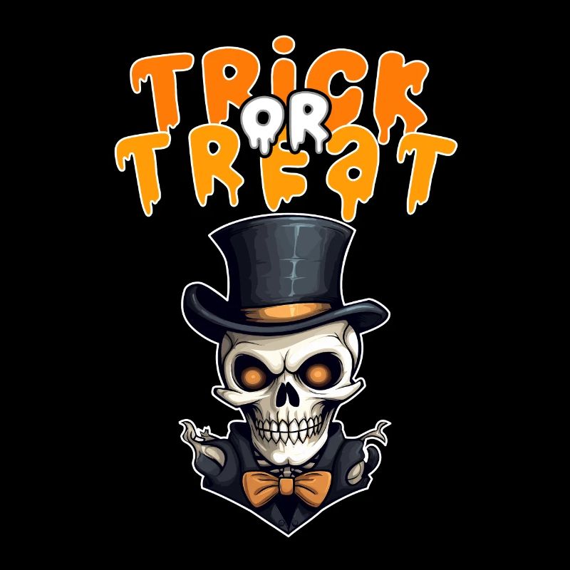 Halloween Design Squelette effrayant
