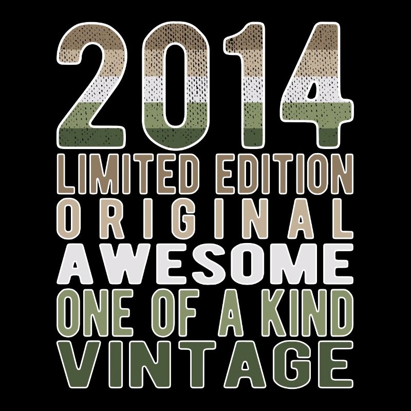 Limited Edition seit 2014 Geburtstag Vintage 2014