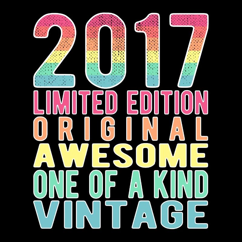 Limited Edition seit 2017 Geburtstag Vintage 2017