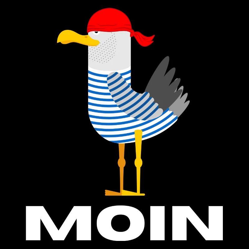 Moin Möwe Deutsch Geschenk