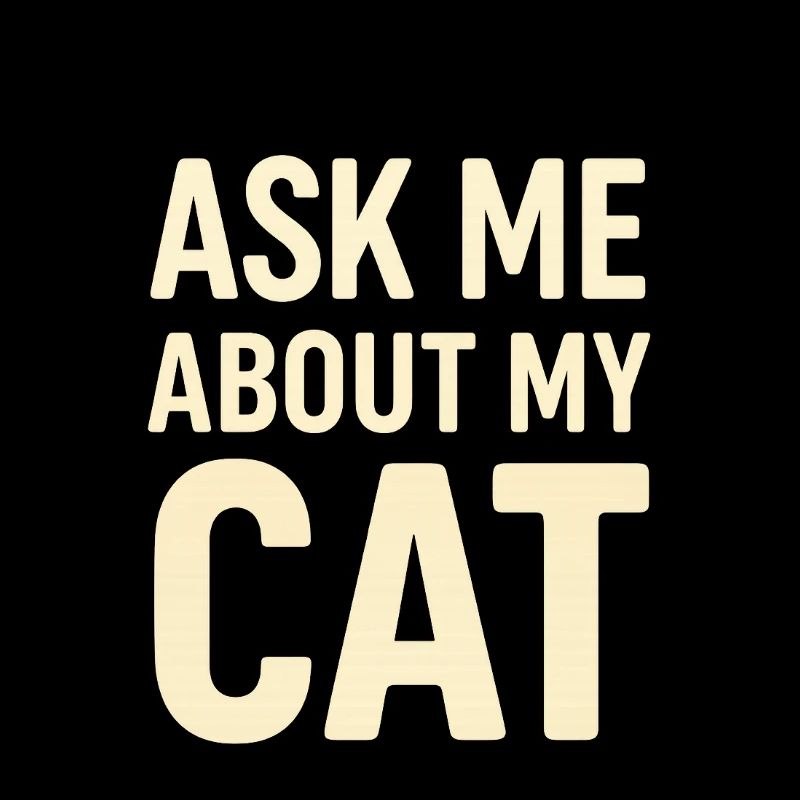 Demandez-moi à propos de mon chat – Chemise d’humour chat