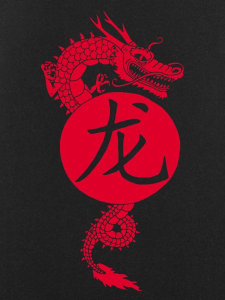 chinese red dragon