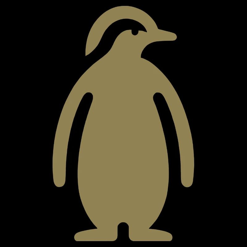 Penguin Silhouette Elegant Design