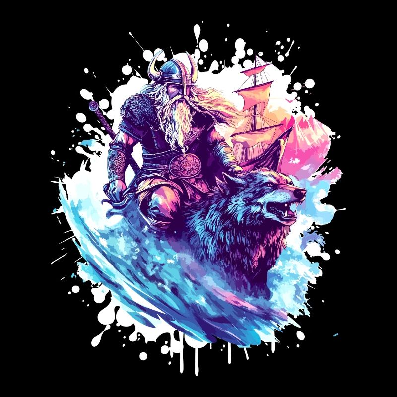 Wikinger Wolf Krieger Valhalla