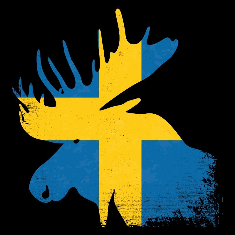 Moose Silhouette Suède