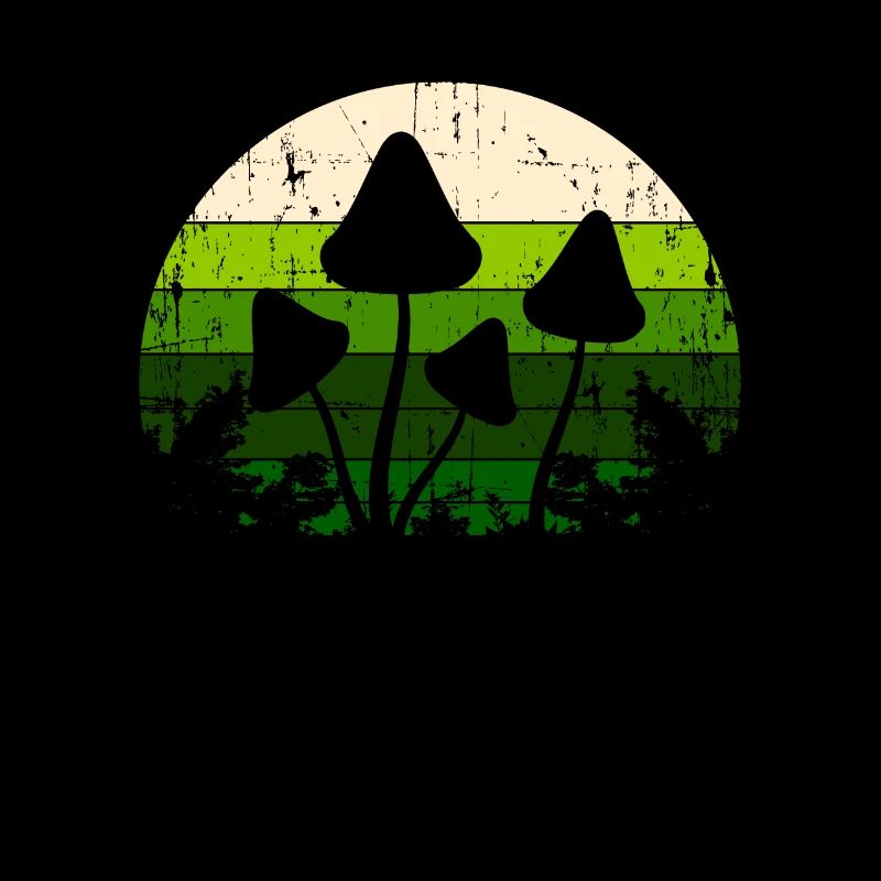 Retro Vintage Psychedelic Mushroom/ Hippie
