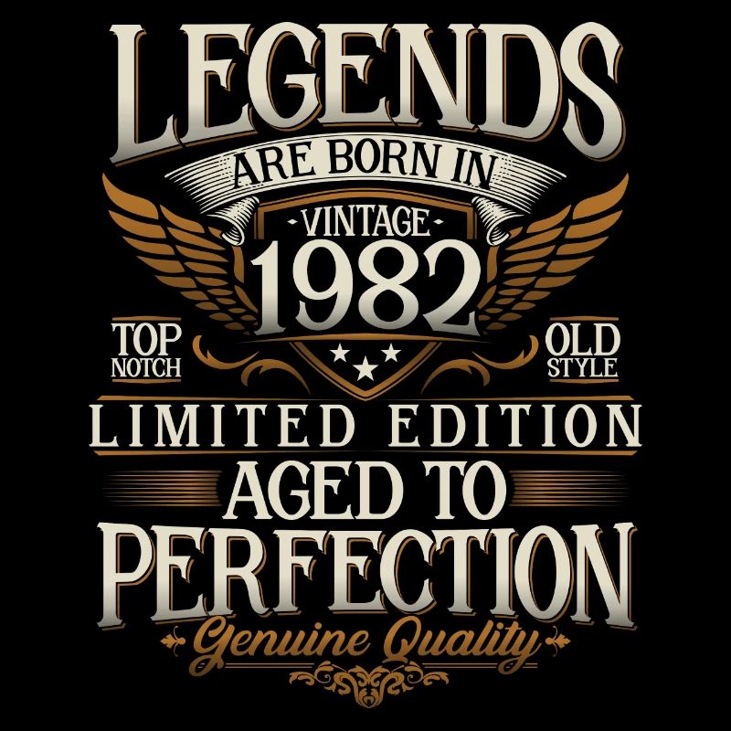 Né en 1982 Legends Cadeau d’anniversaire