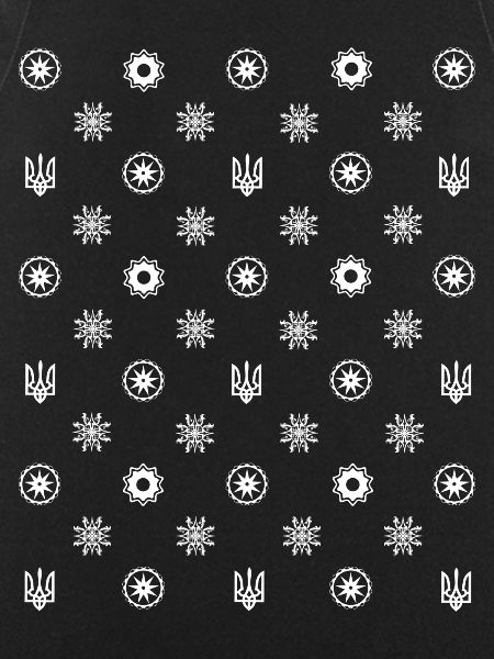 Ukraine Trysub_Repeated symbol Pattern_White