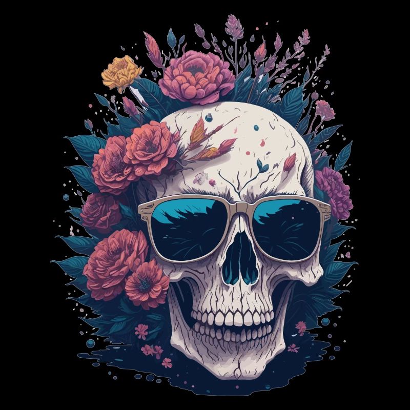 Flower Skull
