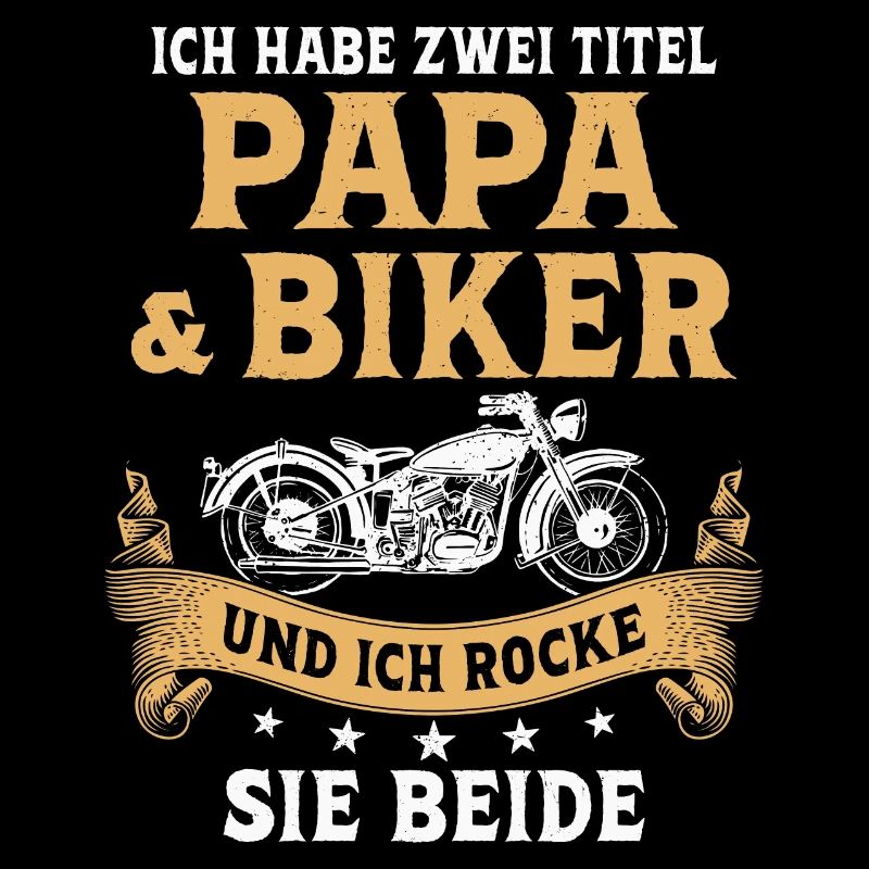 Biker Papa Motorradfahrer Motorrad
