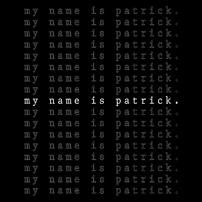 Je m’appelle Patrick